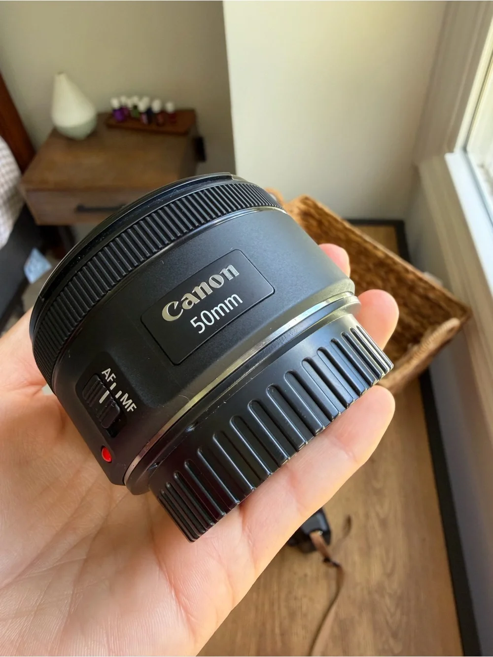 Canon Black DSLR Camera with 18-55mm Lens and Black Strap